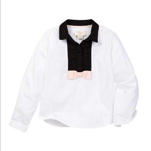Kate Spade New York Tuxedo Top Big Girls